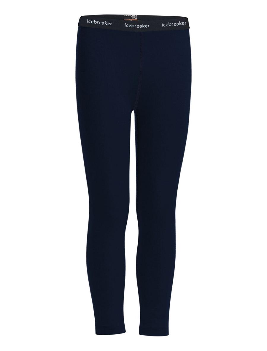 Leggings Icebreaker Merino 200 Oasis Thermal Enfant Bleu Marine | FR 1933YXFU